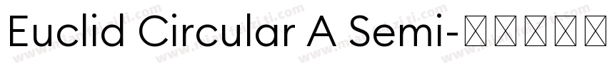Euclid Circular A Semi字体转换
